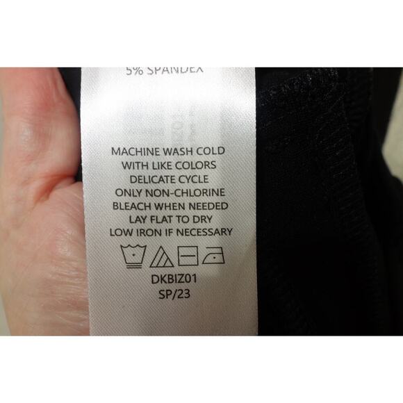 NEW Quince Women's Large Ultra Stretch Ponte Straight Leg Pant Black 31" inseam - Picture 8 of 9